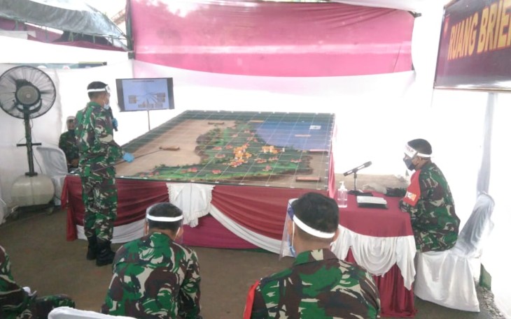 Suasana kegiatan latihan Posko I 
