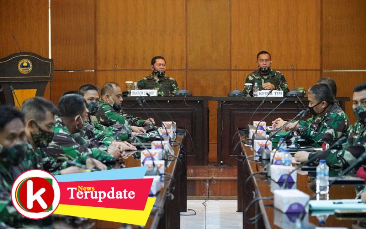 Kegiatan kunjungan Tim Wasrik Pusterad di Makorem 074/Warastratama Jalan Slamet Riyadi No.550 Kerten Laweyan Kota Solo Jawa Tengah. (Foto : Istimewa)