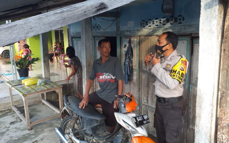 Polsek Manna Imbau Warga Disiplin Protokol Kesehatan