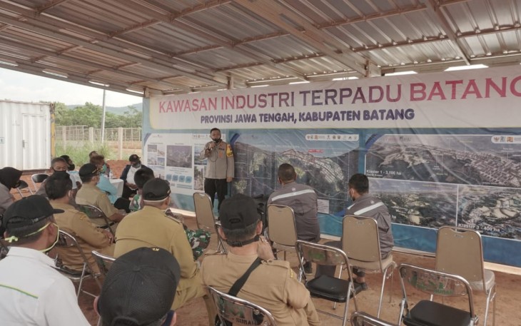 AKBP Edwin Louis Sengka, saat berkunjung di KIT Batang, Senin (28/9/2020)