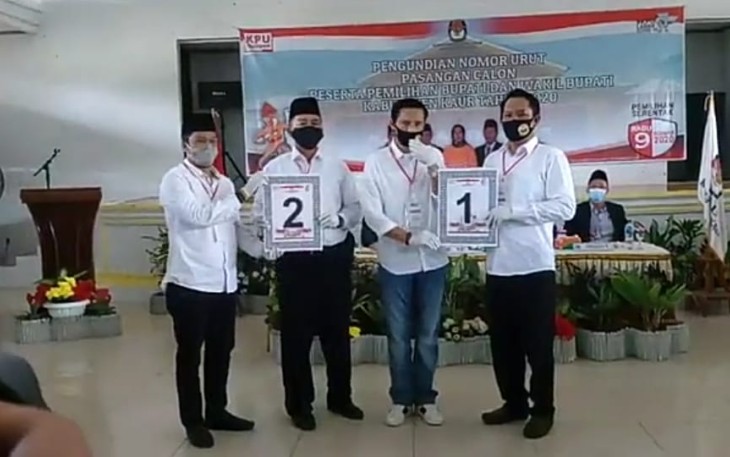 Pengundian Nomor Urut Pasangan Calon