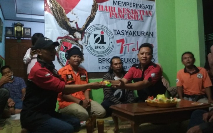 Acara peringatan Hari Kesaktian Pancasila dan Tasyakuran 7 Tahun BPK Oi Sukoharjo.