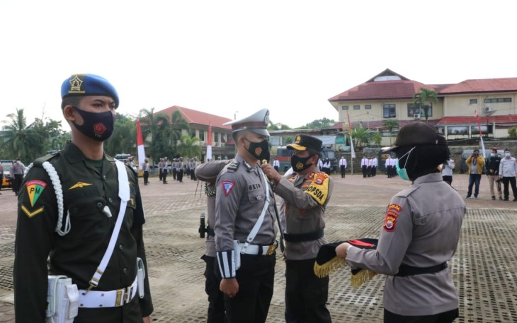 Amankan Natal 2020 dan Tahun Baru 2021 Polda Bengkulu Kerahkan Ratusan Personel Gabungan  