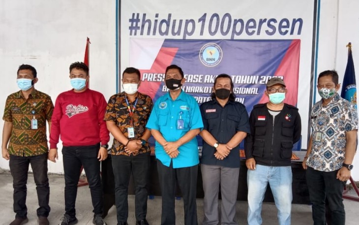 BNN Asahan Gelar Press Release Akhir Tahun 2020