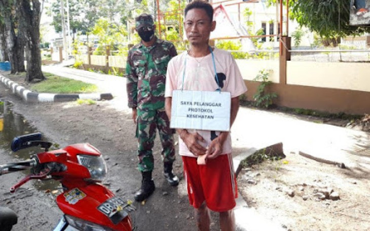 Tripika Kecamatan Maesa Turun Lapangan Pimpin Operasi Protokol Kesehatan