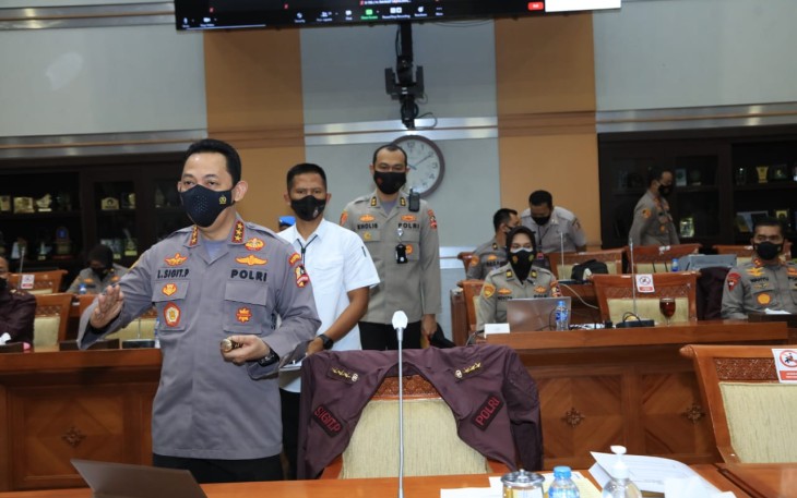 Komjen Listyo Sigit Prabowo Menjalani Uji Kelayakan dan Kepatutan Sebagai calon Kapolri di Hadapan Komisi III DPR RI