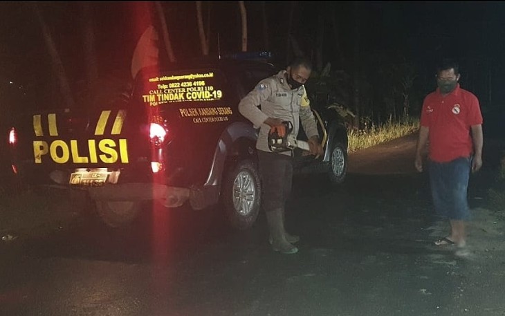 Polres Pekalongan bersama Polsek jajaran  terus meningkatkan kegiatan patroli  dengan sasaran desa-desa rawan bencana alam