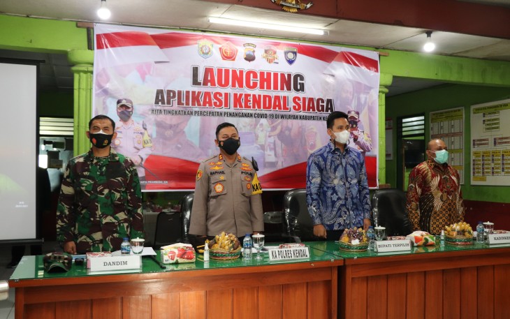 Forkompimda Kendal hadiri launching Aplikasi Kendal Siaga