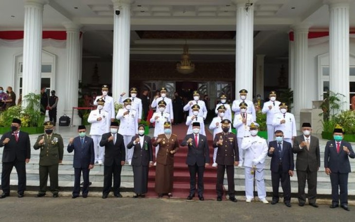 Acara Pelantikan Bupati dan Wakil Bupati se-Provinsi Bengkulu