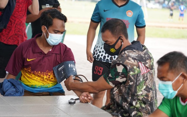 Wartawan Bebas Nikmati Seluruh Sarana Olahraga Makorem Kado Danrem 143/HO di HPN 2021