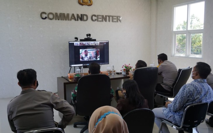 Launching ETLE, digelar secara virtual di Ruang Command Center SPKT, Polres Batang, Selasa (23/3/2021) dihadiri Kapolres Batang AKBP Edwin Louis Sengka, Dandim 0736/Batang Letkol Arh. Yan Eka Putra, Bupati Batang Wihaji serta jajaran Forkopimda.
