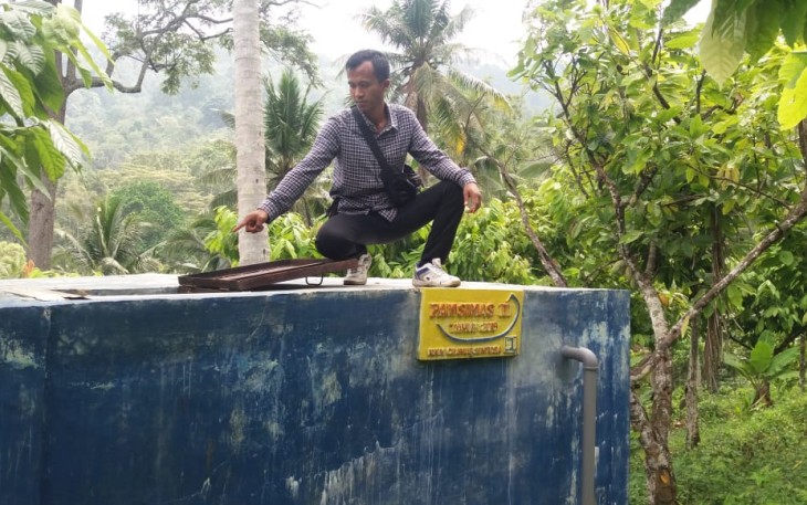Proyek Pamsimas di Desa Cilimus Pesawaran Diduga Mangkrak