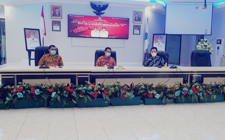 Wakil Walikota Bitung Mengikuti Peringatan Hari Lansia Nasional ke-25 Secara Virtual