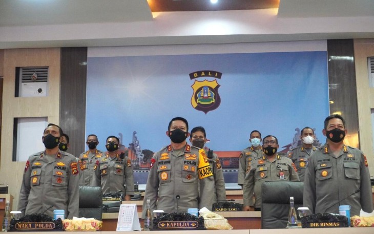 Kapolda Bali Hadiri Launching Aplikasi Binmas Online System secara Virtual