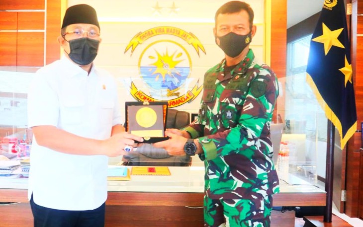 Sinergitas TNI-POLRI Sahat Simanjuntak Temui Pangkoarmada II