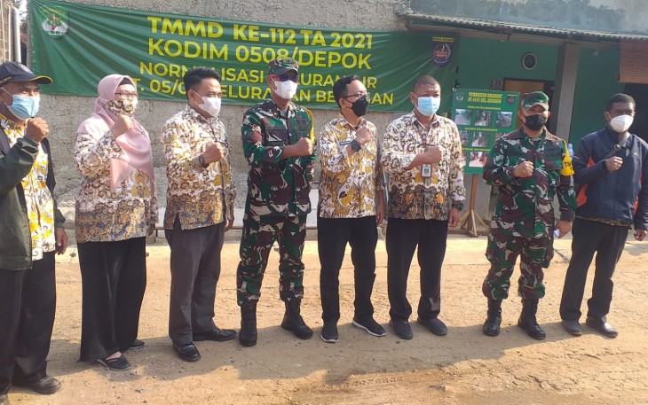 TMMD Ke-112 Bantu Kurangi Rutilahu di Sawangan