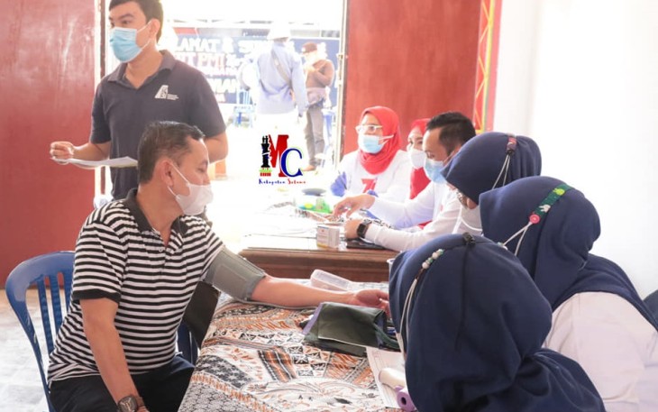 PMI Bersama PWI dan Dinas Kominfo Kabupaten Seluma Gelar Aksi Donor Darah Peringati HUT PMI Ke-76 Tahun 2021