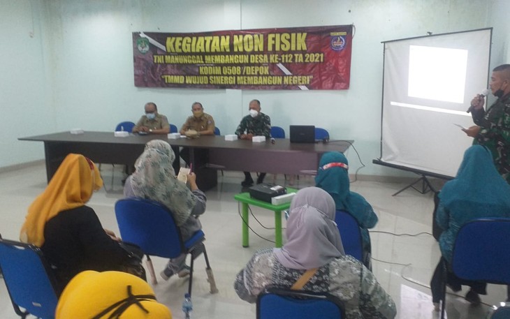 TMMD Ke-112 Ajak Warga Terapkan Pola Hidup Bersih