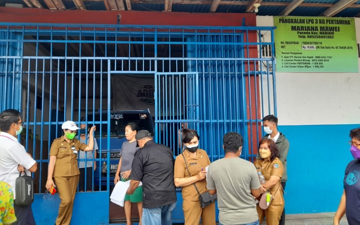 Pemerintah Kota Bitung Bersama PT Pertamina Sidak Kepangkalan-Pangkalan LPG 3 Kg