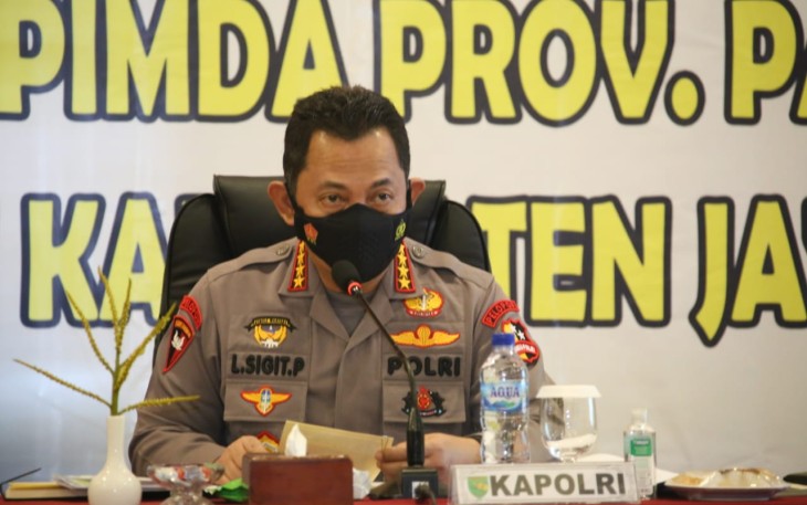 Kapolri Jenderal Listyo Sigit Prabowo Memimpin Rapat 