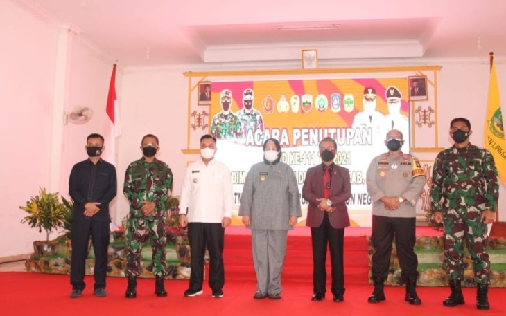 Gubernur Kepri Tutup Kegiatan TMMD Ke 111 Kodim 0315/Bintan Tahun 2021