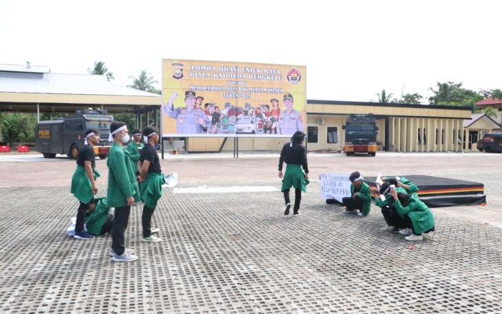 9 Tim Bertarung Rebut Piala Kapolda Bengkulu Lomba Orasi Unras 2021