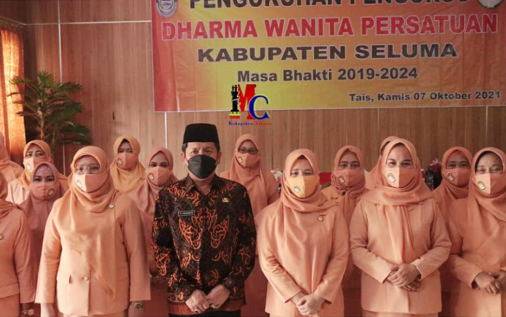 Pengukuhan Pengurus Dharma Wanita Persatuan Kabupaten Seluma