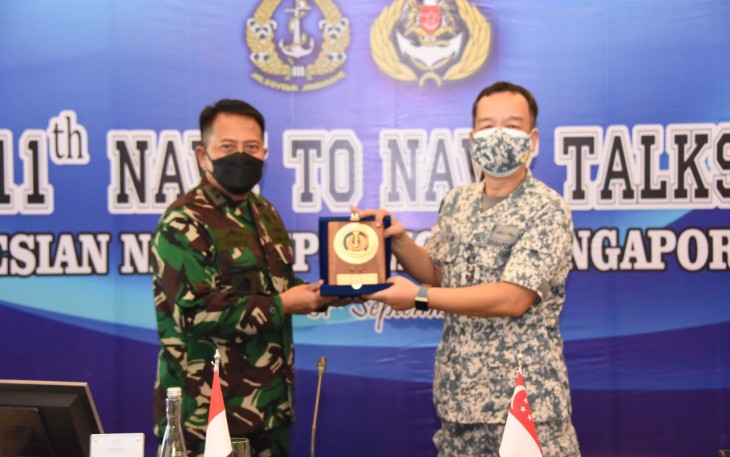 TNI AL Bahas Kerja Sama Dengan Republic of Singapore Navy