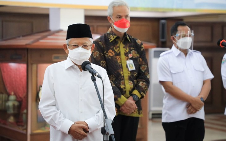 Wakil Presiden RI, KH. Ma'ruf Amin, melakukan kunjungan kerja ke Jawa Tengah, Kamis (7/10/2021).