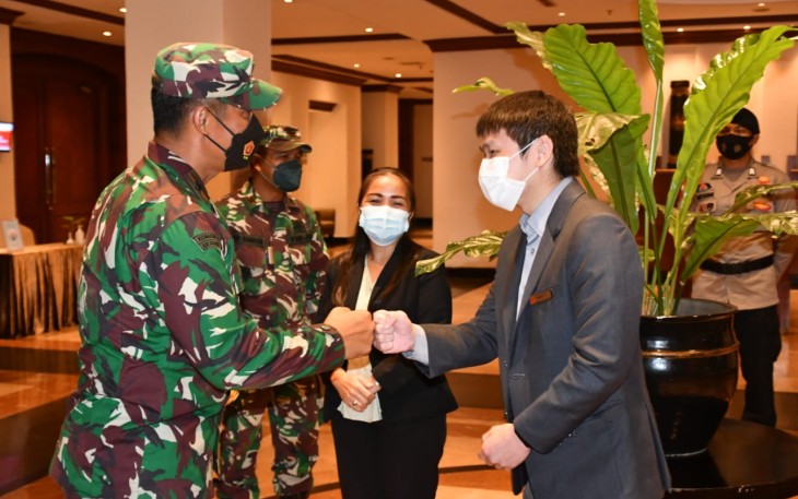 Danrem 033/WP Tinjau Karantina PMI Mandiri di Hotel yang Sudah di Tetapkan Pemerintah