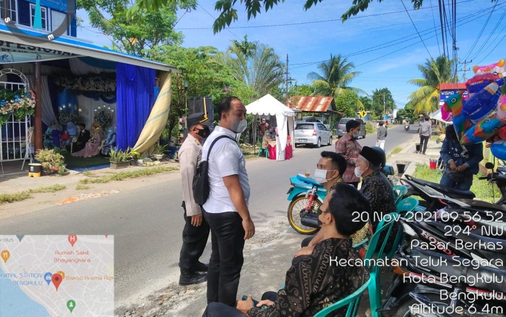 Putus Penyebaran Covid-19, Polres Bengkulu Laksanakan Patroli Prokes