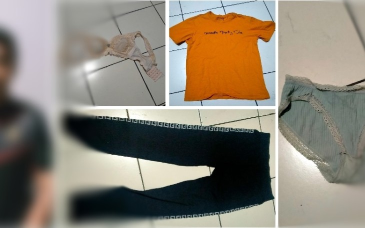 Terduga Pelaku dan beberapa barang bukti