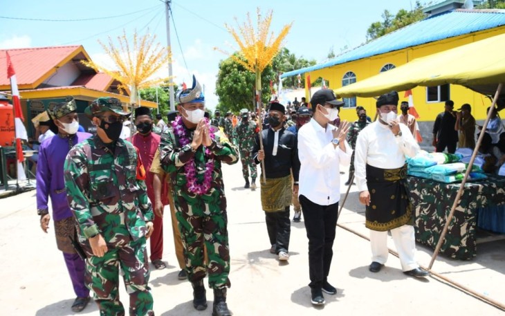 Danrem 033/WP Dampingi TIM WASEV Mabes TNI AD Ke Lokasi  TMMD Ke-112 di Batam