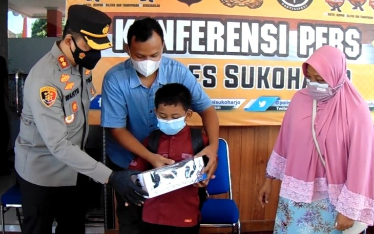 Ghifari Diangkat Jadi Anak Asuh Oleh Polres Sukoharjo