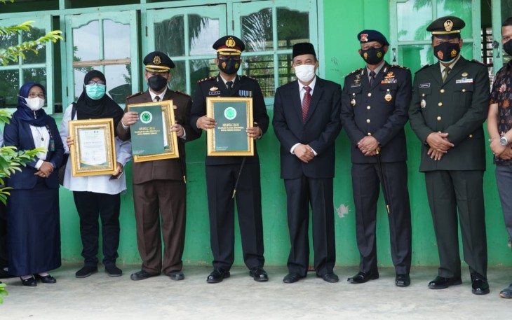 Walikota Tebing Tinggi Bersama Forkopimda Tinjau Pelaksanaan Vaksinasi Sinovac Bagi Pelajar