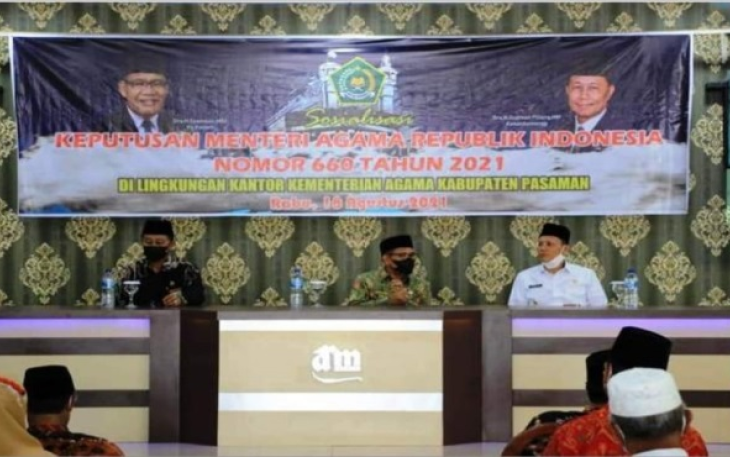 Kemenag Kabupaten Pasaman Laksanakan Sosialisasi KMA 660