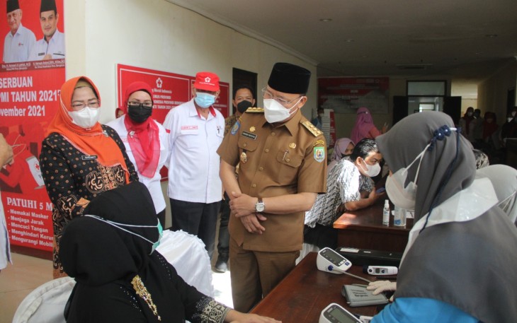 Support Pemprov Bengkulu, PMI Gelar Serbuan Vaksinasi COVID-19