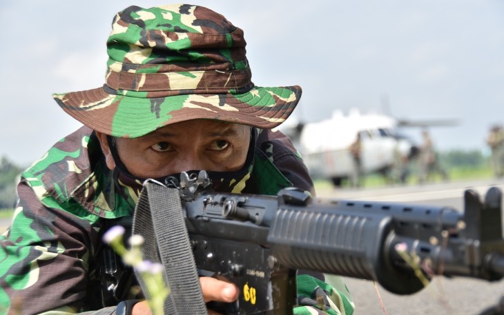 Lanud J.B. Soedirman Gelar Latihan Kamhanlan