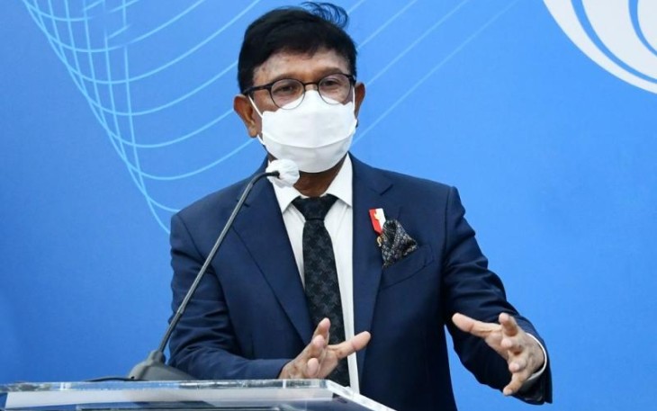 Menteri Komunikasi dan Informatika Johnny G. Plate 