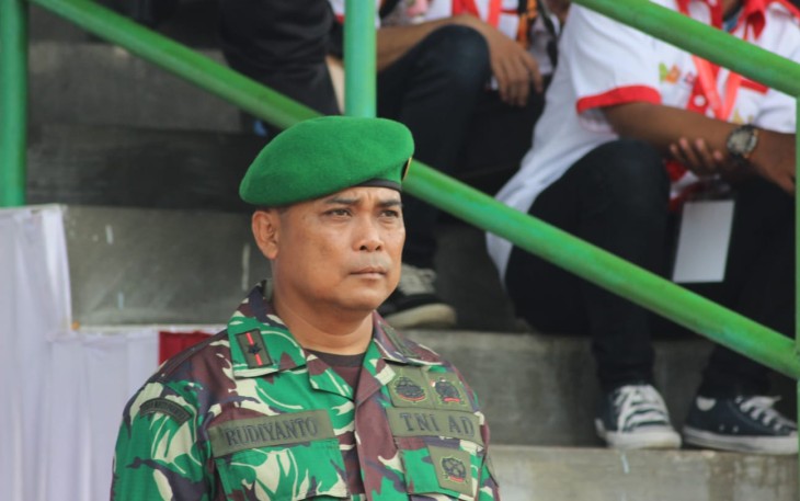 Komandan Rayon Militer (Daramil) 1016-01/Pahandut Mayor Inf Rudiyanto