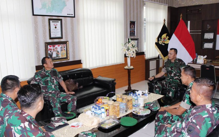 Dandim saat Terima Kunjungan Tim Was Giat Bidang Logistik Mabes TNI AD