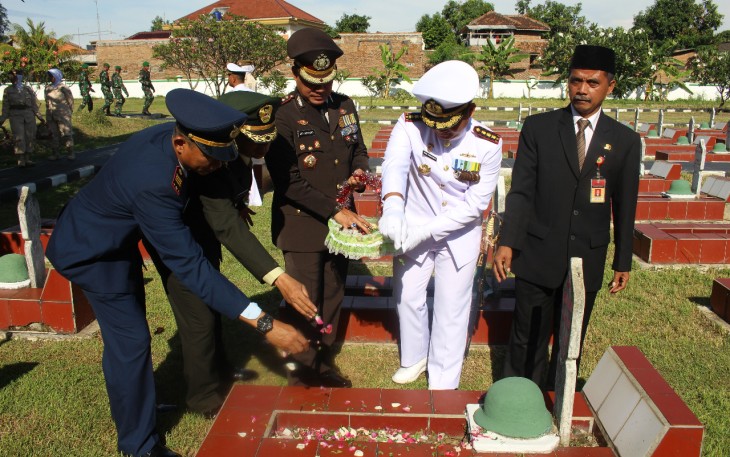 Korem 064/MY saat Gelar Ziarah Nasional dan Do'a Bersama