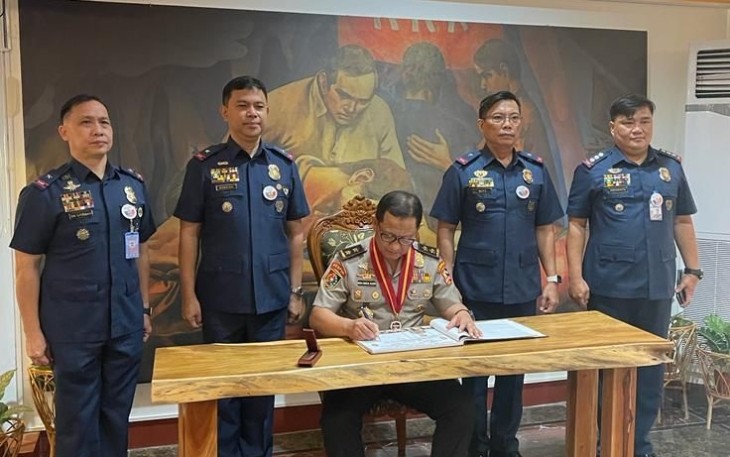 Delegasi Polri saat Kunjungi Akpol PNP di Filipina