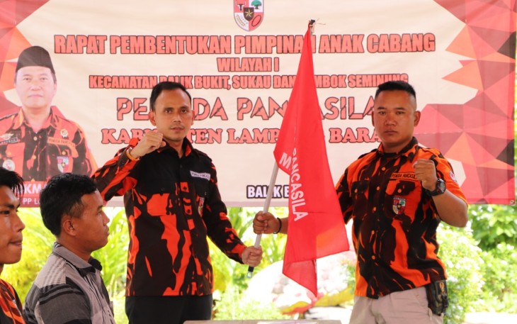 MCP Pemuda Pancasila Kabupaten Lambar Menebarkan Sayap Organisasi Dengan Membentuk Pimpinan Anak Cabang