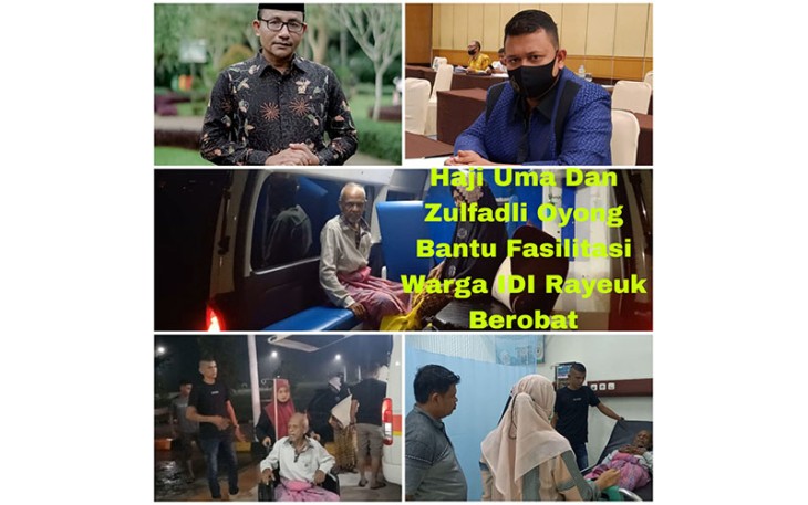 Haji Uma Bersama Zulfadli Oyong Fasilitasi Warga Tanoh Ano Berobat