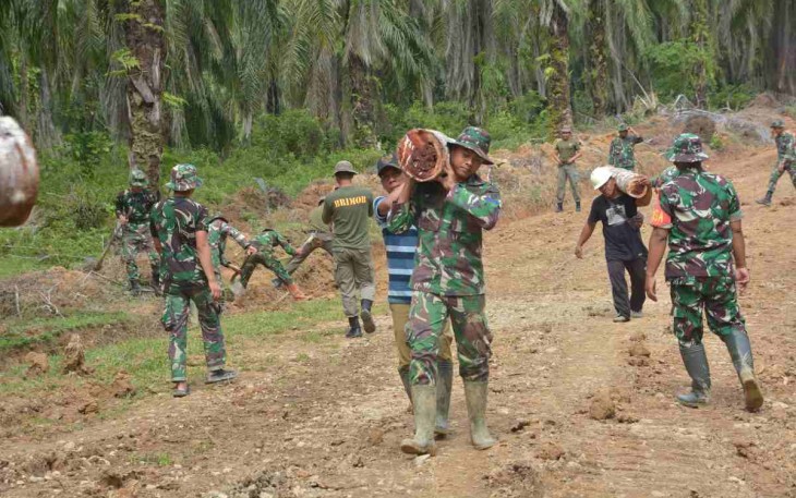 TMMD Ke-113 Kodim 0203/Langkat akselerasikan perbaikan ekonomi warga pelosok desa