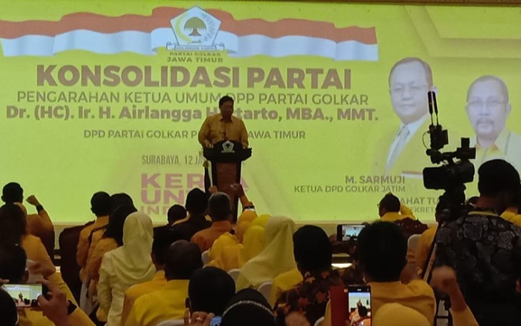 DPD Partai Golkar Jatim menggelar konsolidasi dalam menghadapi persiapan Pemilu 2024 mendatang