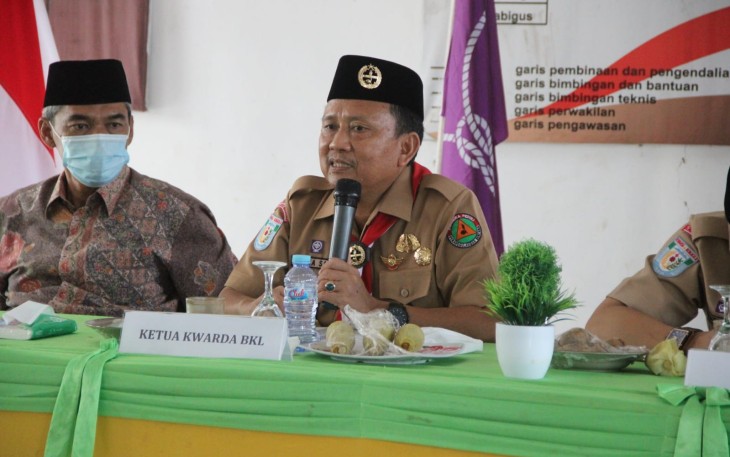 Hamka Sabri saat Kunjungan Kerja di Kwarcab 0709 Kepahiang