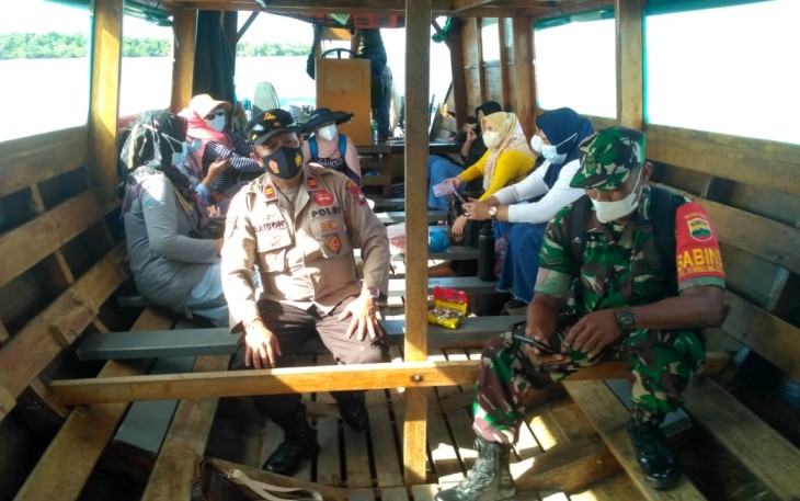 Polres Bintan saat melaksanakan Vaksinasi Presisi Polri