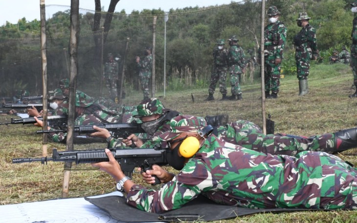 Kodim 0802/Ponorogo Gelar Latihan Menembak 